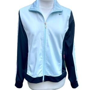 Nike Full-Zipper Jacket Blue Size Medium